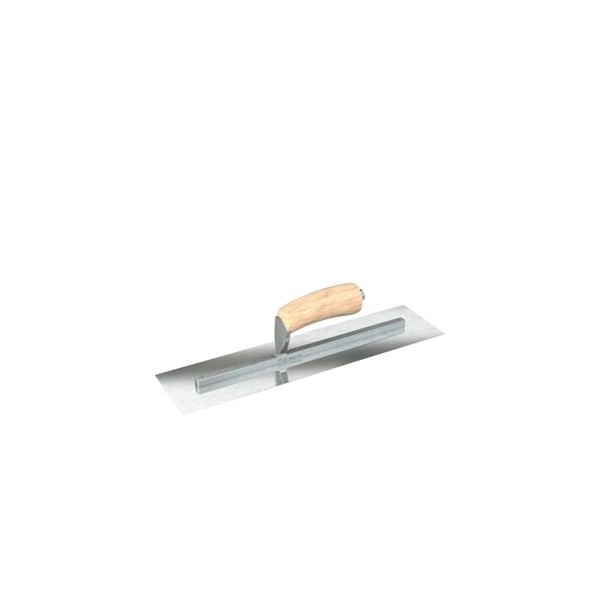 Steel City Trowels By Bon Bon 66-302 Finish Trowel, Square, Razor Stainless, 11 X 4, Wood 66-302 - main